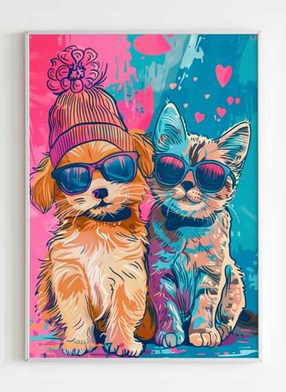 Funny Poster – Whimsical Pet Wall Art