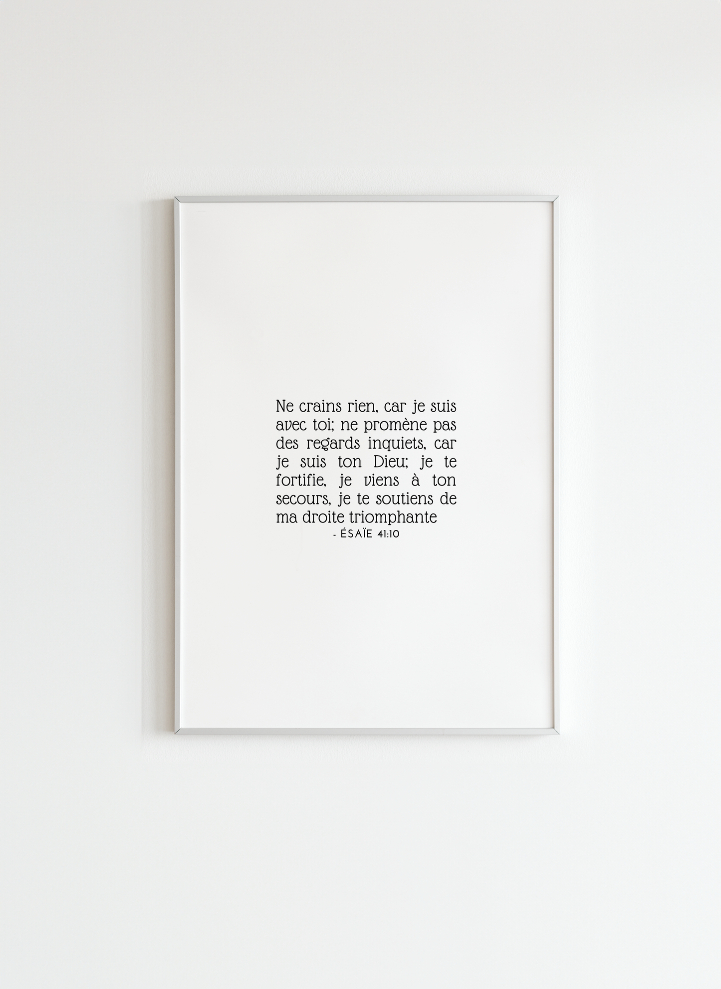 Biblical Minimalist Poster – Wall Decor in French