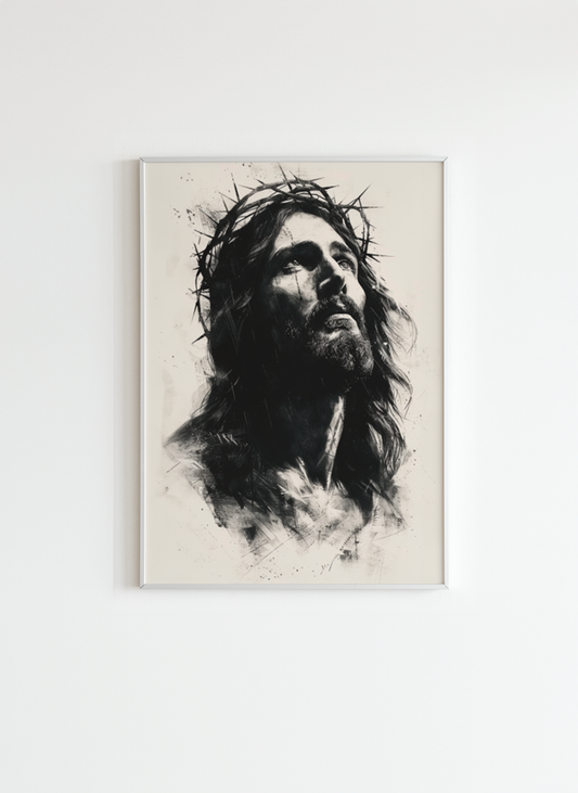 Christ Face Wall Art – Minimalist Decor