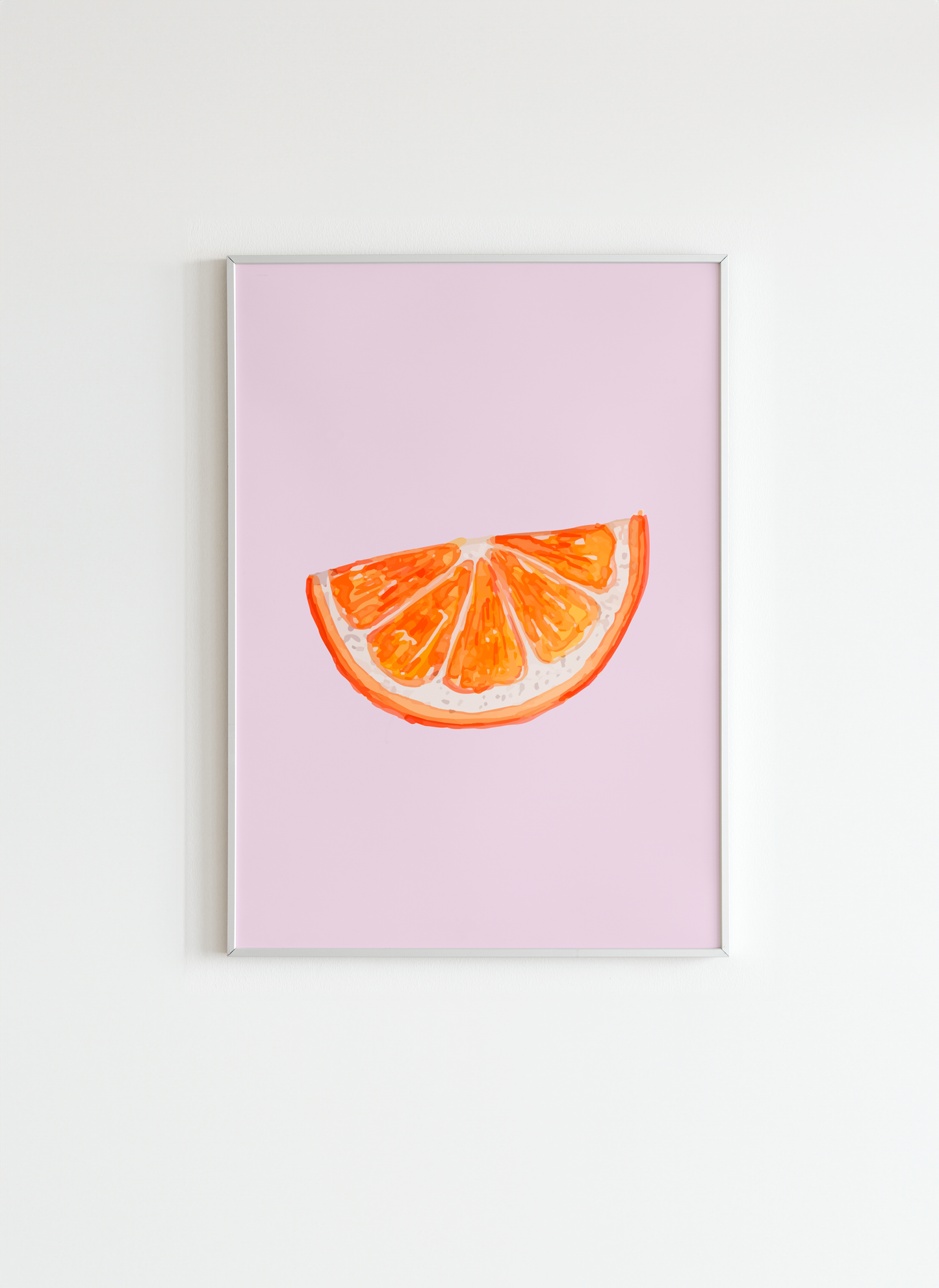 Orange Slice Poster - Modern Wall Art